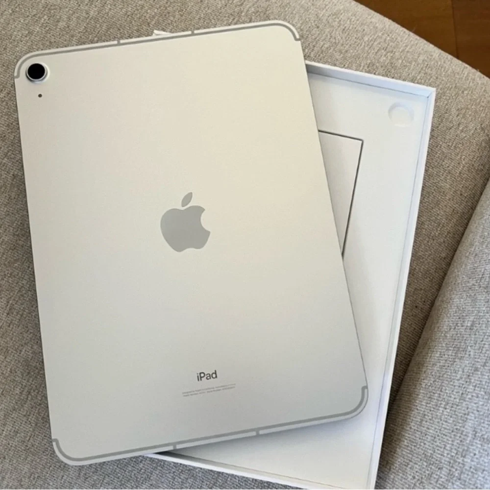 Apple Silver Tablet with Large Screen and Front Camera